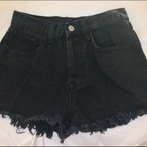Black distressed Brandy Melville shorts